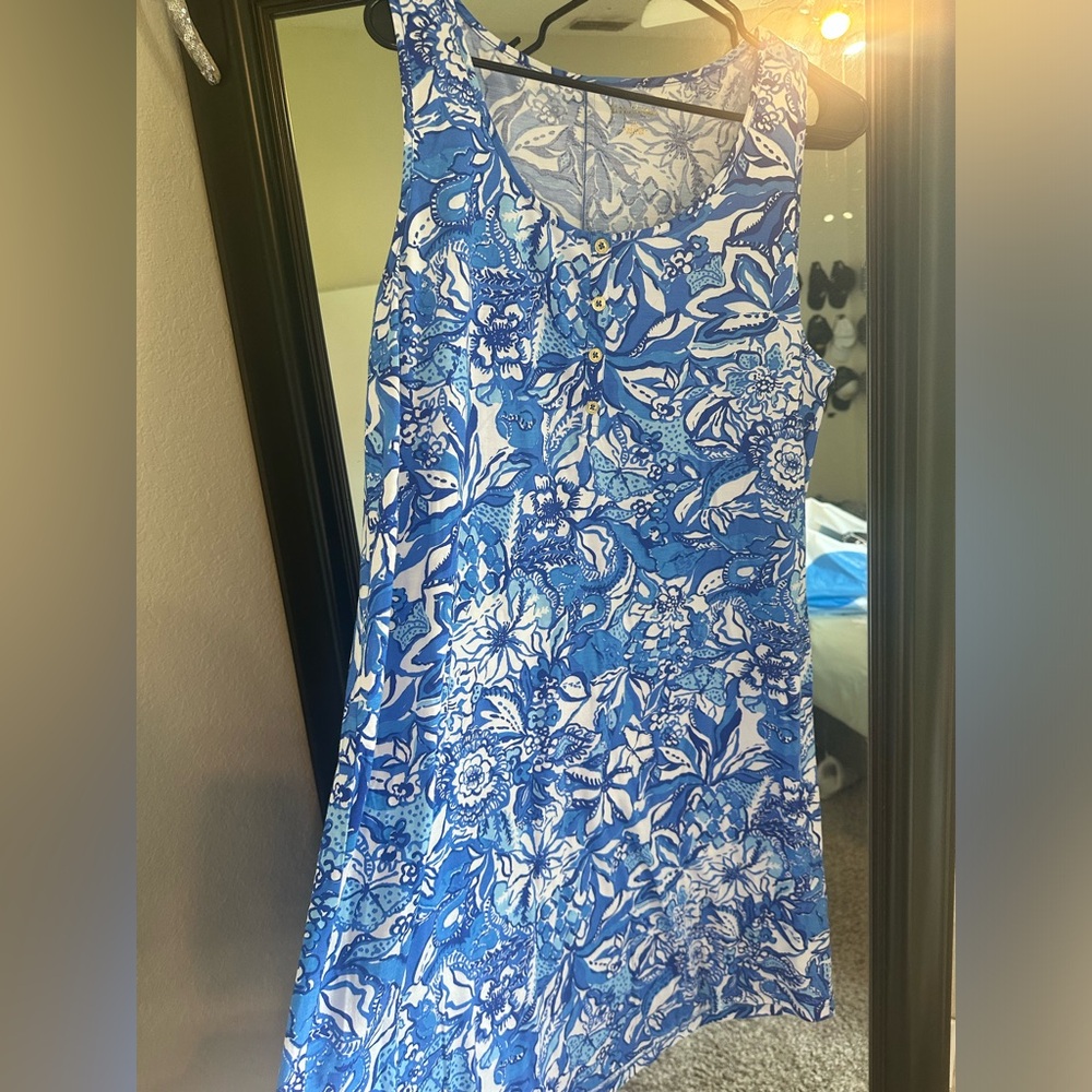 NWOT Lilly Pulitzer Lela Henley Tank Dress
Size XL